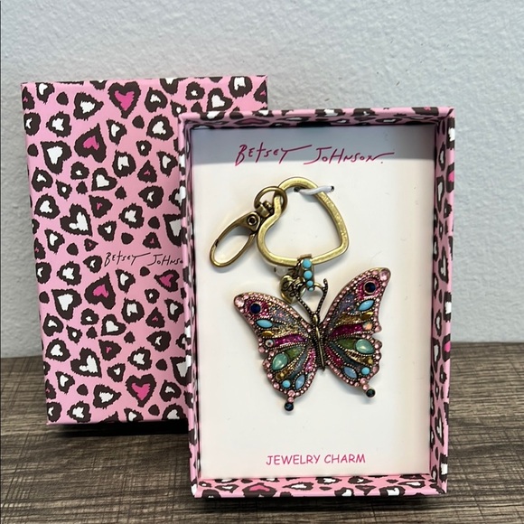 Betsey Johnson | Butterfly 🦋 Bag Charm - Picture 1 of 6